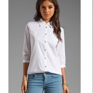 Elizabeth and James jeweled button Cohen shirt